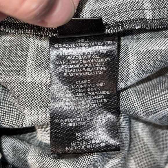 Tibi Dress Geometric Print Sleeveless Bodycon Fitted Dress Size 4 Crew Neckline - Picture 9 of 10